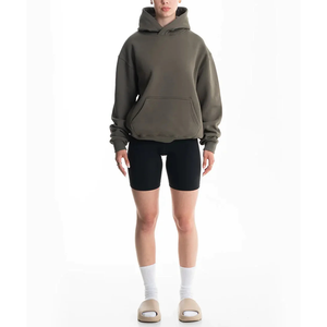 เสื้อฮู้ดดี้ทรงปกติผ้าเฟรนช์เทอร์รี่เนื้อหนัก โพลีเอสเตอร์/คอตตอน สำหรับฤดูหนาว พิมพ์ลายดิจิทัล สไตล์สตรีทแวร์ - Product Image 2