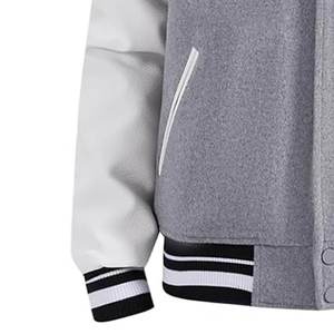 Chaquetas Varsity de color sólido al por mayor para hombre, chaquetas de alta demanda para uso casual, chaqueta Varsity para hombre. - Product Image 5