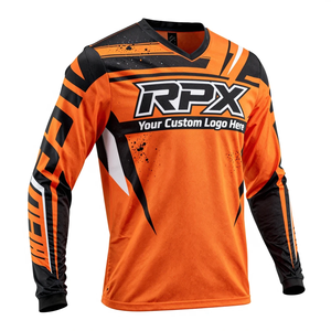 Jersey de Motocross Personalizado al por Mayor con Logotipo Promocional, Ropa para Motociclismo, Carreras de Autos y Motocross - Product Image 1