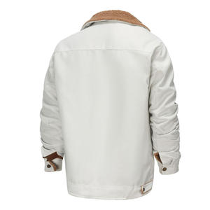 เสื้อแจ็คเก็ตบอมเบอร์ผู้ชายทรงเข้ารูป สีพื้น สำหรับฤดูใบไม้ร่วง ดีไซน์เรียบหรู ทันสมัย กันลม สไตล์ลำลอง - Product Image 2