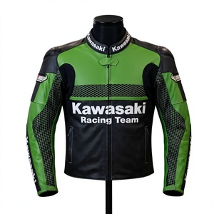 Rawasaki Motorcycle <b>Racing</b> <b>Jacket</b>/Chaqueta Men’s Cowhide Leather CE Level 2 Protective Riding Gear - Product Image 1