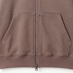 Heavyweight Thick Full Zip Fleece Hoodie Dense Pile Streetwear <b>Sweatshirt</b> Blank Solid Color Cotton Fleece <b>Work</b> Layer - Product Image 6