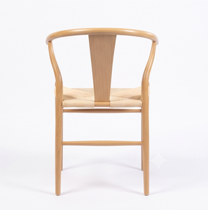 Chaise de restaurant scandinave en bois Revi avec assise tressée, mobilier de salle à manger moderne, usage commercial durable - Product Image 5