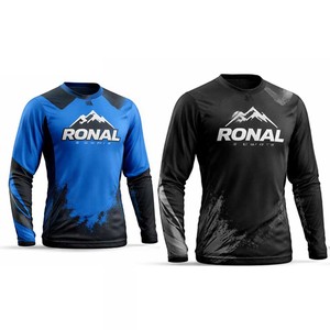 Nouveau maillot de moto respirant personnalisé pour homme, articles de sport en % polyester - Product Image 1