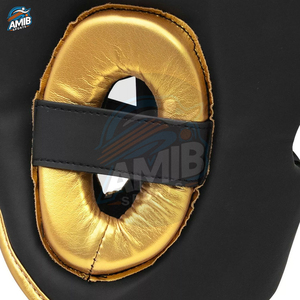Protège-tête de boxe professionnel personnalisable de haute qualité en cuir de vachette, design respirant, fabriqué au Pakistan, options de couleur et de logo personnalisés - Product Image 6