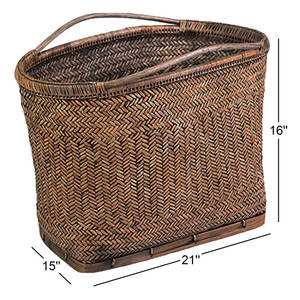 Organizador decorativo para decoración del hogar, cesta tejida de almacenamiento - Product Image 4