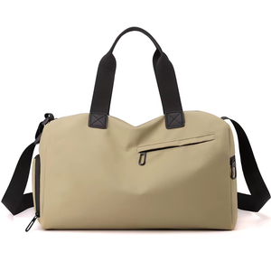 Pink Nylon <b>Duffel</b> <b>Bag</b> With Black Handles Zipper Closure Large Capacity Sport Gym <b>Bag</b> - Product Image 2