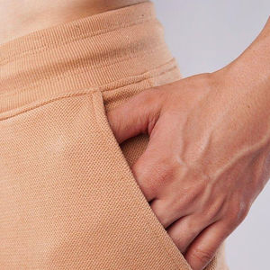 Pantalon décontracté pour homme, coupe droite légère, rayé, en molleton épais 450 GSM, respirant, style vintage, uni - Product Image 5