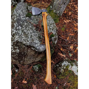 Burraq - Hacha de Acero al Carbono Hecha a Mano de 16 Pulgadas con Mango de Madera de Palisandro y Cuero, para Bricolaje, Uso Industrial y al Aire Libre, Regalo para el Día del Padre - Product Image 3