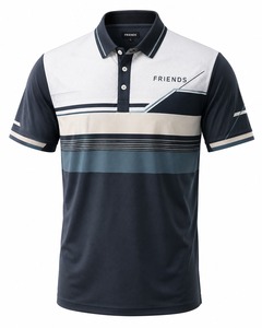 Camiseta de Manga Corta Premium para Hombre, Tejida, 100% Poliéster, Transpirable, con Logotipo Frontal, de Secado Rápido, para Uso Casual - Product Image 1