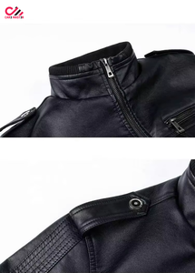 Custom <b>Real</b> <b>Leather</b> <b>Jacket</b> <b>Leather</b> <b>Jackets</b> Factory Price <b>Jacket</b> Pakistan Lamb <b>Leather</b> Wholesale Fashion Men Black Custom Brand - Product Image 4