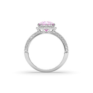 แหวนเพชรทรงรีขนาด 3.50 กะรัต สี E เพชรเลี้ยงในห้องปฏิบัติการ ทองคำแท้ 14K รับรองโดย IGI ของขวัญสุดหรูสำหรับผู้หญิงในโอกาสหมั้นและวันครบรอบ - Product Image 4