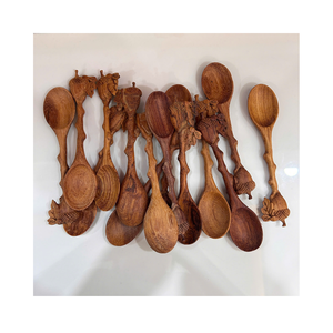 Wooden Kitchen Utensils Natural Wood <b>Spoon</b> For Restaurant Catering Hotel Cafe Kitchen Equipment And Dining Service - Product Image 1