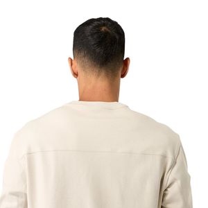 เสื้อสเวตเชิ้ตคอกลมสีดำสำหรับผู้ชาย ผ้าฟลีซพรีเมียม แขนยาว สวมใส่สบายๆ สไตล์สตรีทแวร์ สำหรับออกกำลังกายและเล่นกีฬา - Product Image 5