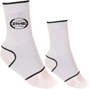 Farabi Sports – Manchon de compression blanc pour cheville, soutien et protection athlétique pour la boxe, le fitness et l'entraînement sportif - Product Image 3