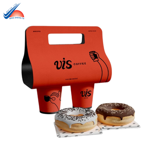 Caja DE TRANSPORTE DE BEBIDAS impresa | Diseño creativo para embalaje de café y bebidas para llevar - Product Image 2