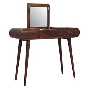 Chestnut Mirror Dressing Table for <b>Makeup</b> <b>Vanity</b> - Product Image 4
