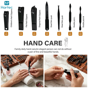Professional Stainless Steel Manicure and Pedicure Set Custom Logo Luxury Nail Clipper Grooming Kit Wholesale Scissors Kit - Product Image 4