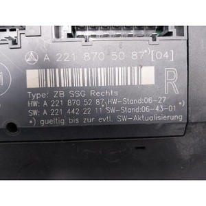 ชุดควบคุมหน่วยความจำ S-class ปี 2005-2009 มือสอง ของแท้ รหัส A2218705087 - Product Image 4