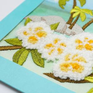 [8] Hot SaleAMAZING Wooden Wreath <b>Floral</b> Ornament Handmade Greeting Card - Product Image 6