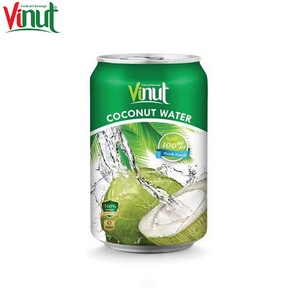 Boîte de 330ml (en conserve) d'eau de coco avec marque privée OEM d'origine Échantillon de produits sans sucre - Product Image 1