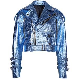 Chaqueta de Cuero para Mujer, Estilo Nuevo |   Chaquetas de Cuero de Moda para Mujer, Ideales para el Invierno / Chaquetas de Cuero de Manga Larga - Product Image 1