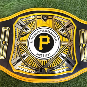 Ceinture de champion des Pirates de Pittsburgh, taille adulte, modèle Legacy, en alliage de zinc de qualité supérieure, 2 mm/4 mm, taille haute - Product Image 1