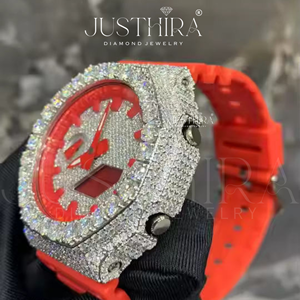 2026 <b>Top</b> Selling VVS Moissanite Diamond Iced-out Luxury G-Sh0ck Watch with Premium Finish for <b>Wedding</b> Engagement Gift For Unisex - Product Image 2