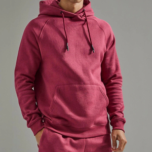 Conjunto de Sudadera con Capucha para Hombre, Color Sólido, Felpa Francesa, Ropa Casual de Verano, Rojo - Product Image 6