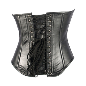 Corsets en cuir véritable pour femmes, sexy, sculptants, grandes tailles, respirants, écologiques, antibactériens, sans coutures, à maintien ferme - Product Image 5
