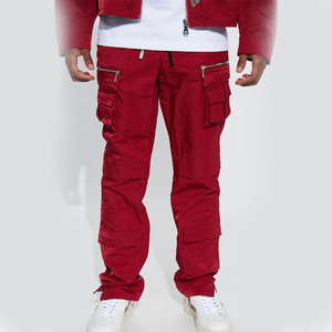 Best Quality Men's <b>Cargo</b> <b>Pants</b> With Multiple Pockets <b>Elastic</b> <b>Waist</b> Casual Style Midweight Canvas Trousers Zipper Fly Autumn Wear - Product Image 1