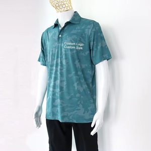 เสื้อกอล์ฟและตกปลาผ้าคุณภาพสูงสำหรับผู้ชาย ระบายอากาศได้ดี ทนทาน เย็นสบาย แบบซับลิเมชั่น  รับผลิตตามสั่ง ราคาส่งถูก - Product Image 2