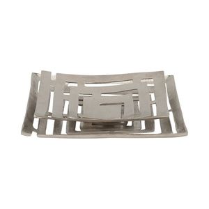 Geometric Metal <b>Serving</b> <b>Tray</b> Polished Finish Elegant Design Residential Use Decorative <b>Trays</b> Small Large Size Nested <b>Tray</b> Set - Product Image 1
