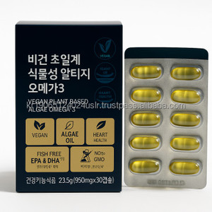 Algae Omega 3 DHA Softgel 30 comptes à base de plantes végétalien prénatal enfants OEM Corée - Product Image 1