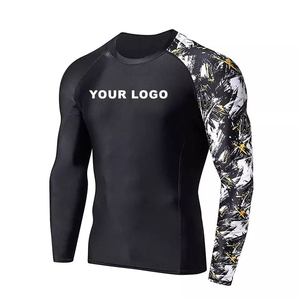 เสื้อรัดกล้ามเนื้อ BJJ MMA คุณภาพสูงสั่งทำพิเศษสำหรับทุกเพศ ออกแบบเองได้ ยืดได้ 4 ทิศทาง แขนยาว - Product Image 5
