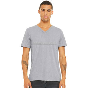 Camiseta Unisex de Manga Corta con Cuello en V, Mezcla Triple, Camisetas para Hombre - Product Image 1