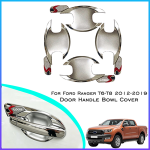 Kit de garnitures de poignées de porte en ABS bicolore chromé pour <span class=keywords><strong>RANGER</strong></span> T6-T8 2012-2019, kit de garnitures de porte extérieures pour pick-up - Product Image 1