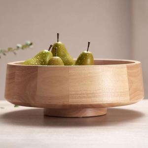 Bol en bois de manguier de qualité alimentaire avec pied, écologique, fait main, pour salades ou fruits, idéal pour la table et la cuisine, vente en gros - Product Image 4