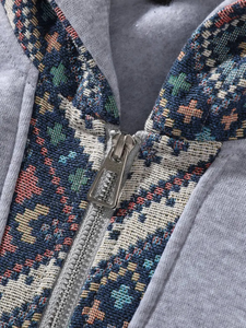 Ensemble 2 pièces pour homme, survêtement vintage en molleton bouclette surdimensionné, imprimé sérigraphié, coupe évasée, délavé à l'acide, 100% coton - Product Image 4