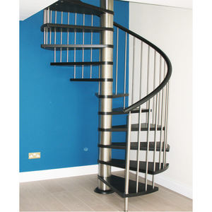 <span class=keywords><strong>Escalier</strong></span> incurvé commercial pour restaurant avec garde-corps en poteaux, <span class=keywords><strong>marches</strong></span> en marbre, taille de trou personnalisée, cadre en acier, prix économique - Product Image 6