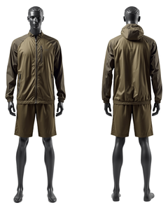 Ensemble de veste coupe-vent et short pour homme, vêtements de sport respirants - Product Image 2
