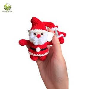Figurine de renne en peluche tricotée à la main, poupée de Noël rembourrée, décoration de Noël douce et naturelle pour l'intérieur, cadeau décoratif - Product Image 2