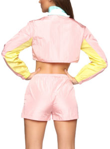 Conjunto de 2 Piezas de Chaqueta Cortavientos para Mujer, Estilo Urbano de Invierno, Material de Nailon/Poliéster, Cierre de Cremallera, Tela Personalizable - Product Image 2