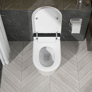 One Piece Smart <b>Toilet</b> Heated <b>Seat</b> Self-Cleaning Auto Sensor Flush Digital LED Display Night Light Elongated Bidet <b>Toilet</b> <b>Warm</b> - Product Image 3