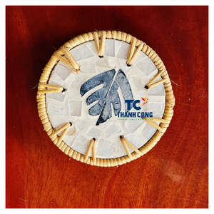 Sous-verres en rotin de luxe fabriqués à la main, directement du fabricant, pour les acheteurs en gros, avec élégants sous-verres en osier, exportation Vietnam. - Product Image 1