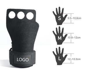 Guantes de Gimnasio con Logotipo Personalizado, Protectores de Palma y Muñeca Acolchados de Cuero para Levantamiento de Pesas y Powerlifting - Product Image 4