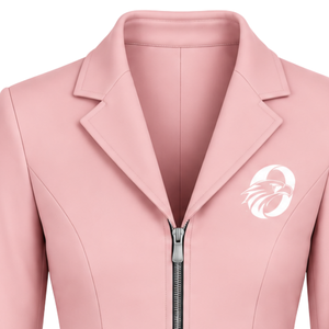 <b>Light</b> Pink Equestrian Jacket for Women Slim Fit Riding Blazer <b>Professional</b> Horse Riding Competition Coat Customized Wholesale - Product Image 3