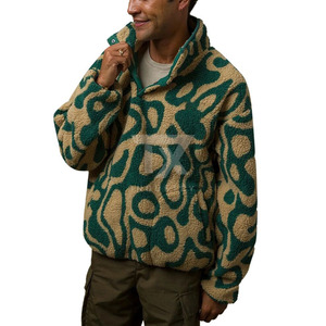 Custom <b>Sherpa</b> Fleece <b>Jacket</b> <b>Men</b> | Heavyweight Winter Warm Plush Canvas | Reversible Waterproof OEM/ODM Bulk Supply - Product Image 3