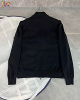 Blouson Bomber Homme Noir en Peau de Mouton et Toile, à Capuche, Fermeture Éclair Intégrale, Coupe-Vent, Motif Uni, Style Urbain, Hiver