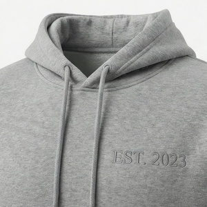 Sudadera con Capucha de Algodón Grueso de Calidad al por Mayor para Hombre, Estampado Personalizado, Lujosa, Oversize, Estilo Urbano de Invierno - Product Image 4